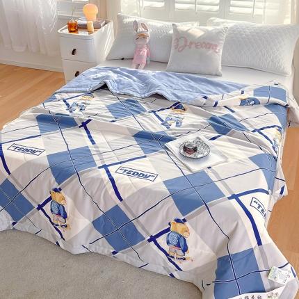 91家纺网 家纺一手货源 找家纺 眠优居 2023新款全棉棉花印花夏被 酷盖