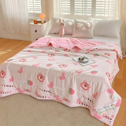 91家纺网 家纺一手货源 找家纺 眠优居 2023新款全棉棉花印花夏被 甜心乐园