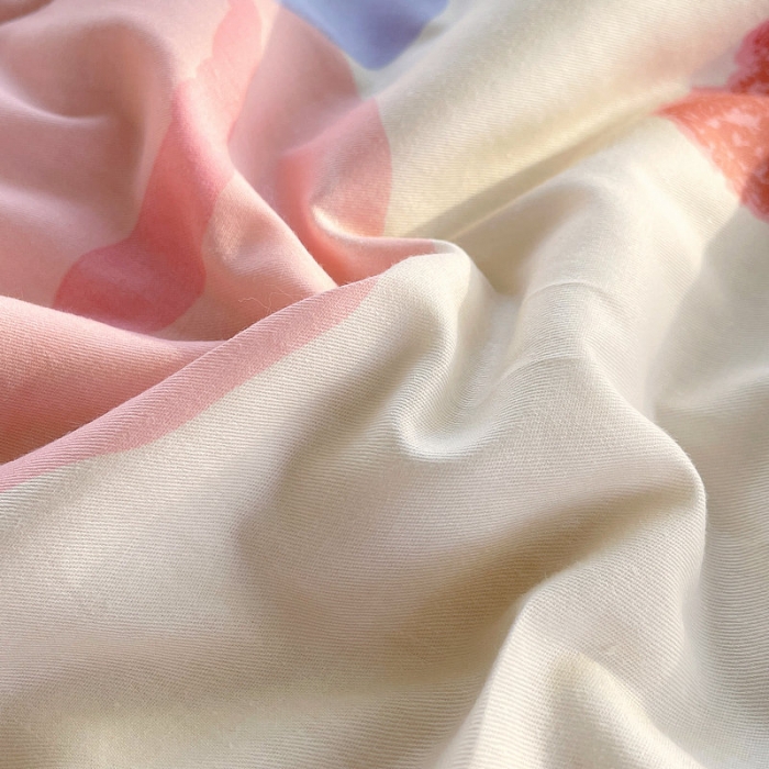 91家纺网 家纺一手货源 找家纺 眠优居 2023新款全棉棉花印花夏被 白桃公主