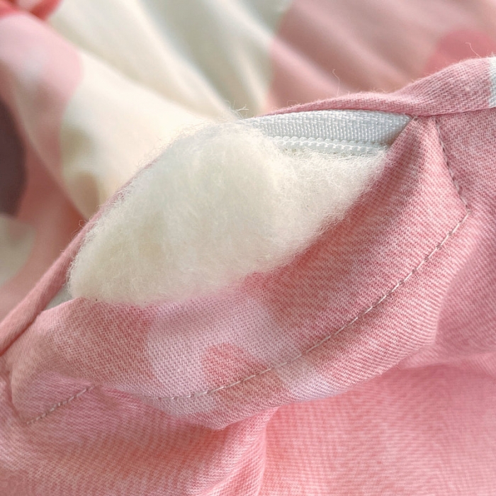 91家纺网 家纺一手货源 找家纺 眠优居 2023新款全棉棉花印花夏被 白桃公主