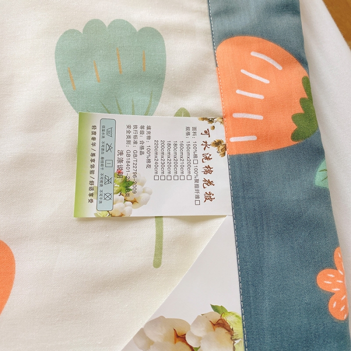 91家纺网 家纺一手货源 找家纺 眠优居 2023新款全棉棉花印花夏被 落落繁花