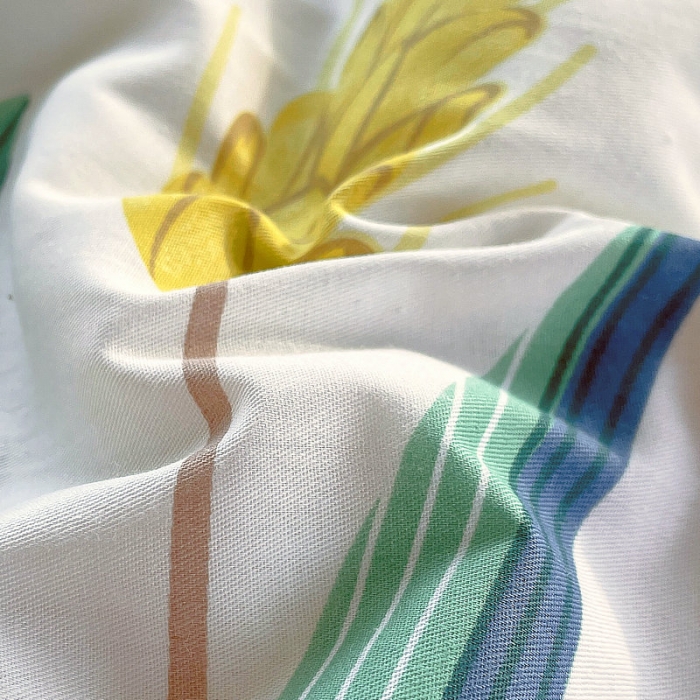 91家纺网 家纺一手货源 找家纺 眠优居 2023新款全棉棉花印花夏被 麦香米