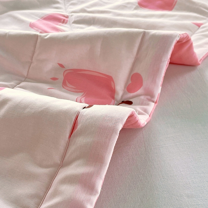 91家纺网 家纺一手货源 找家纺 眠优居 2023新款全棉棉花印花夏被 甜心乐园