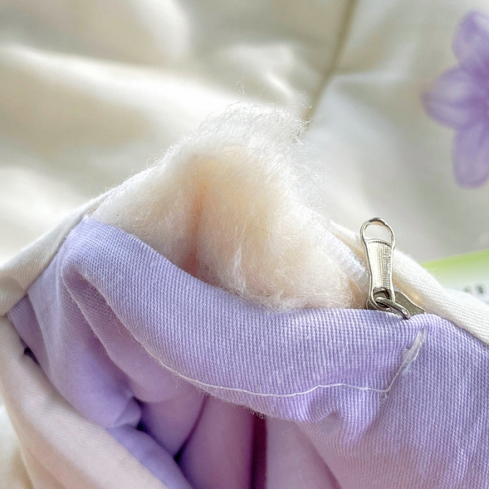 91家纺网 家纺一手货源 找家纺 眠优居 2023新款全棉棉花印花夏被 薰衣草