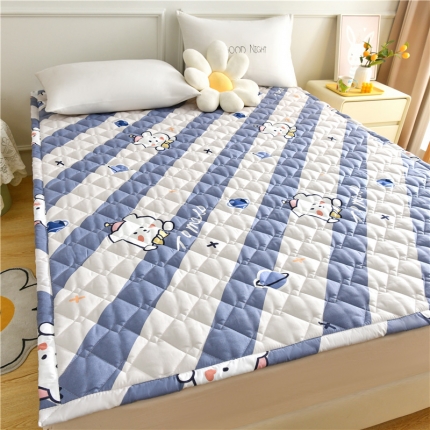 91家纺网 家纺一手货源 找家纺 索弗莱2023 抗菌亲肤四季床褥床垫可水洗机洗床护垫 垫被