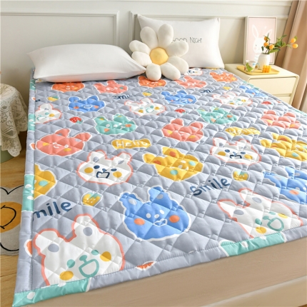 91家纺网 家纺一手货源 找家纺 索弗莱2023 抗菌亲肤四季床褥床垫可水洗机洗床护垫 垫被