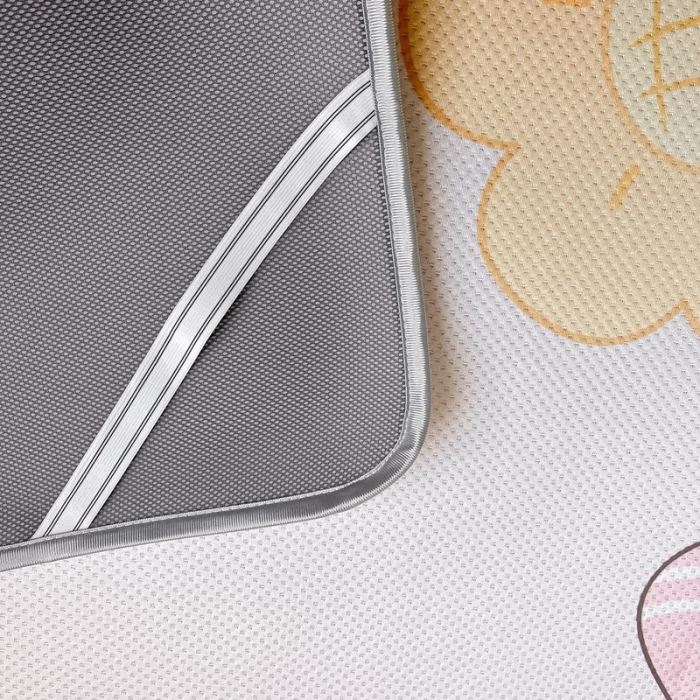 91家纺网 家纺一手货源 找家纺 慕尚 2025新款满天星云感丝工艺席 阳光少女粉（床席款）