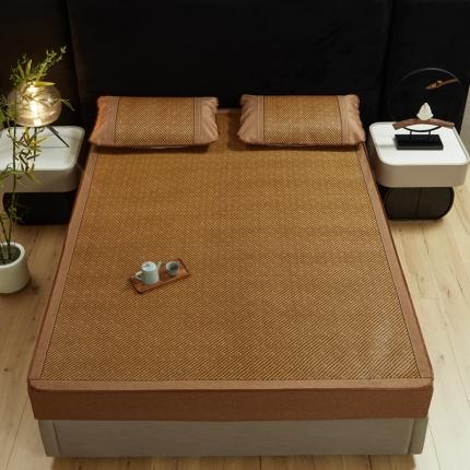 91家纺网 家纺一手货源 找家纺 （总）航途席业 2025新款 床笠藤席