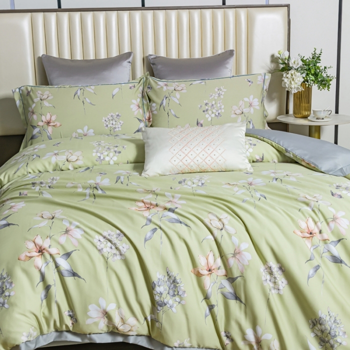 91家纺网 家纺一手货源 找家纺 氧家 2025新款60s莱塞尔天丝四件套 安东尼