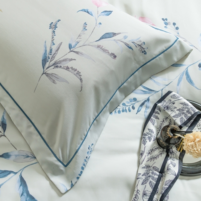 91家纺网 家纺一手货源 找家纺 氧家 2025新款60s莱塞尔天丝四件套 沐夏