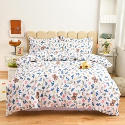 91家纺网 家纺一手货源 找家纺 （总）名优家纺 2023新款13070全棉印花系列床单套件