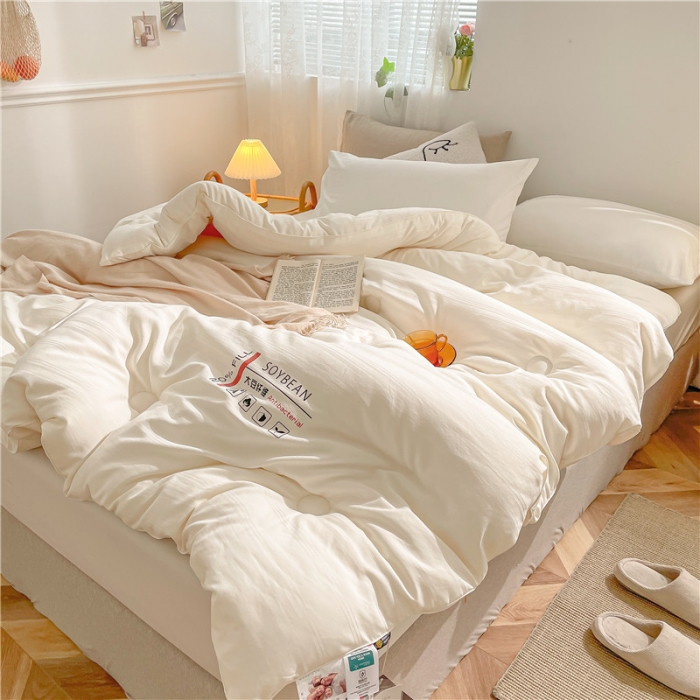 91家纺网 家纺一手货源 找家纺 （总）眠优居 2023新款60磨毛缎纹大豆纤维被春秋冬被