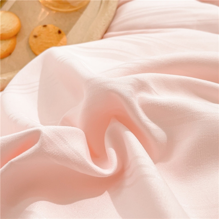 91家纺网 家纺一手货源 找家纺 眠优居 2023新款60磨毛缎纹大豆纤维被春秋冬被 缎纹-粉玉