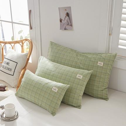 91家纺网 家纺一手货源 找家纺 （总）眠优居 全棉色织水洗棉日系枕套【口袋枕】