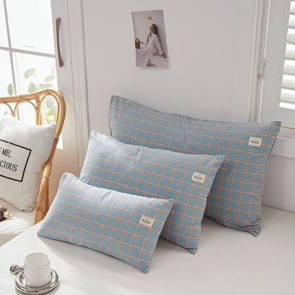 91家纺网 家纺一手货源 找家纺 （总）眠优居 全棉色织水洗棉日系枕套【口袋枕】