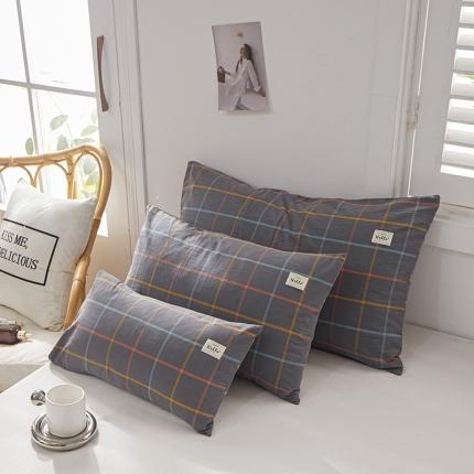 91家纺网 家纺一手货源 找家纺 （总）眠优居 全棉色织水洗棉日系枕套【口袋枕】