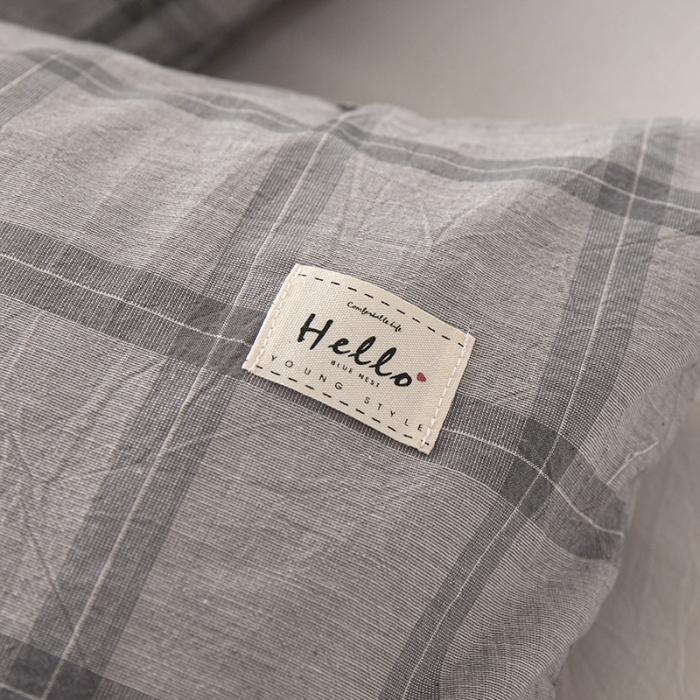 91家纺网 家纺一手货源 找家纺 （总）眠优居 全棉色织水洗棉日系枕套【口袋枕】