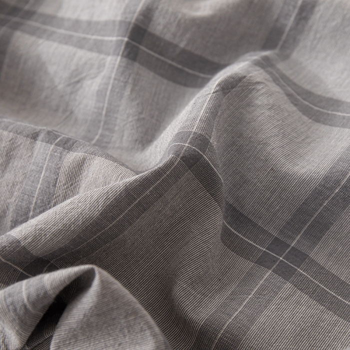 91家纺网 家纺一手货源 找家纺 眠优居 全棉色织水洗棉日系枕套【口袋枕】 大加州-灰(日系枕)