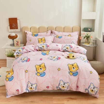 91家纺网 家纺一手货源 找家纺 （总）名优家纺 2023新款13070全棉印花系列床笠套件