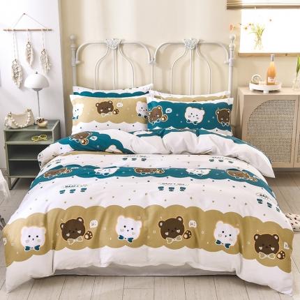 91家纺网 家纺一手货源 找家纺 （总）名优家纺 2023新款13070全棉印花系列床笠套件