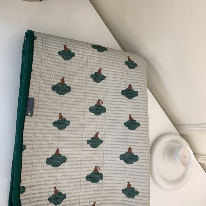 91家纺网 家纺一手货源 找家纺 汇庭 2023新款卡通印花单品床盖系列-实拍 哈伯