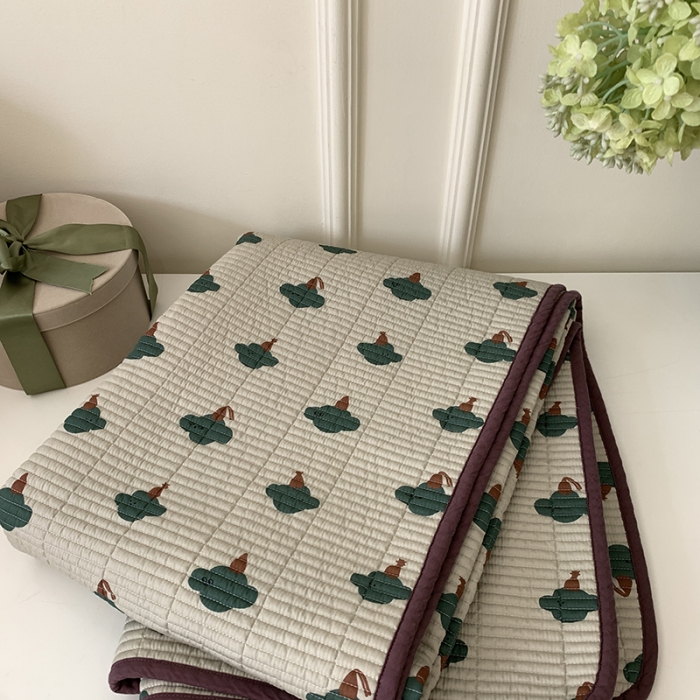 91家纺网 家纺一手货源 找家纺 汇庭 2023新款卡通印花单品床盖系列-实拍 哈伯