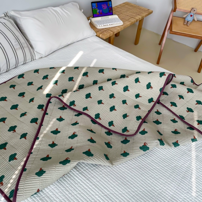 91家纺网 家纺一手货源 找家纺 （总）汇庭 2023新款卡通印花单品床盖系列