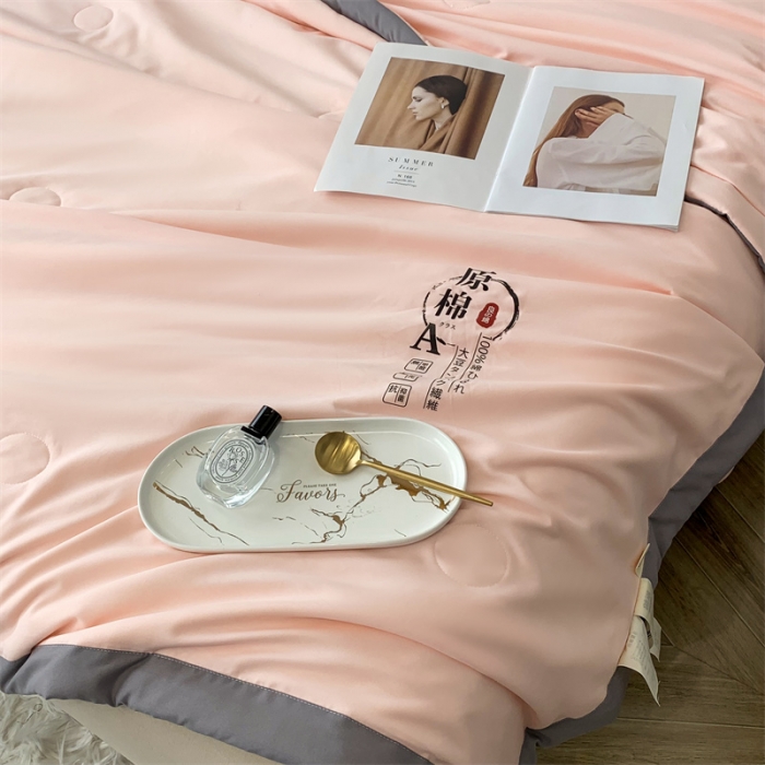 91家纺网 家纺一手货源 找家纺 （总）2025爱宝被业手包边原棉被直播夏凉被