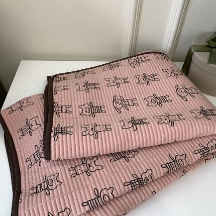 汇庭 2023新款卡通印花单品床盖系列-实拍 趴趴兔