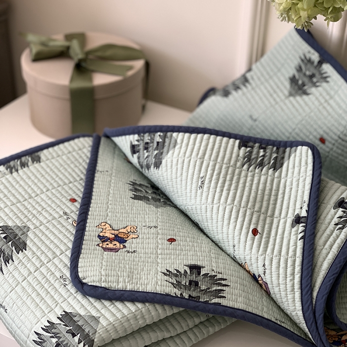 91家纺网 家纺一手货源 找家纺 汇庭 2023新款卡通印花单品床盖系列-实拍 沙滩熊
