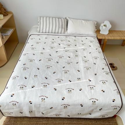 汇庭 2023新款卡通印花单品床盖系列 掌门狗