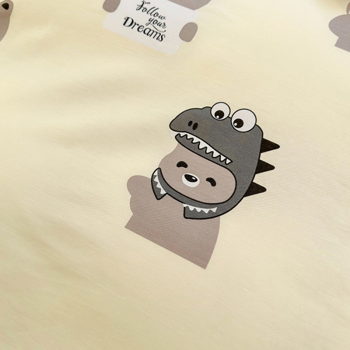 91家纺网 家纺一手货源 找家纺 瑞莱 2023春夏新款全棉印花四件套-卡通系列 （第二批）波比熊