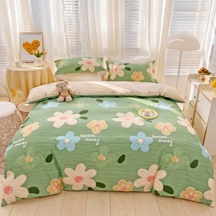 乐童 2024网红直播爆款吊边＋一字绣工艺款四件套（五）春日