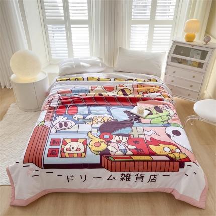 91家纺网 家纺一手货源 找家纺 璞素 2023新款 卡通夏被 手包款 美梦杂货铺