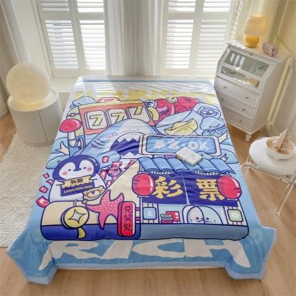 91家纺网 家纺一手货源 找家纺 璞素 2023新款 卡通夏被 手包款 一夜暴富