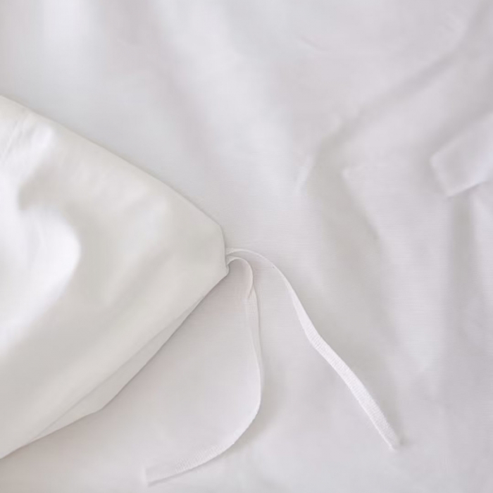 91家纺网 家纺一手货源 找家纺 U品汇2023款新品120支s长绒棉宽边刺绣花全棉四件套玛格丽特绅士白