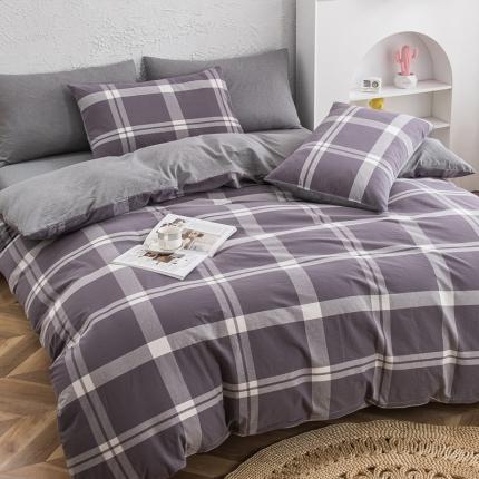 91家纺网 家纺一手货源 找家纺 （总）斯尔顿2025新款色织全棉水洗棉四件套