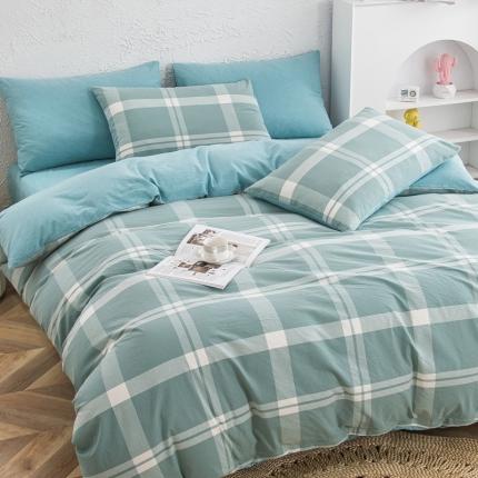 91家纺网 家纺一手货源 找家纺 （总）斯尔顿2025新款色织全棉水洗棉四件套