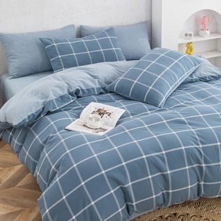 91家纺网 家纺一手货源 找家纺 （总）斯尔顿2025新款色织全棉水洗棉四件套