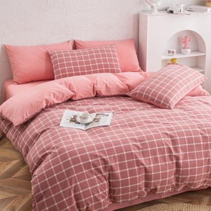 91家纺网 家纺一手货源 找家纺 （总）斯尔顿2025新款色织全棉水洗棉四件套