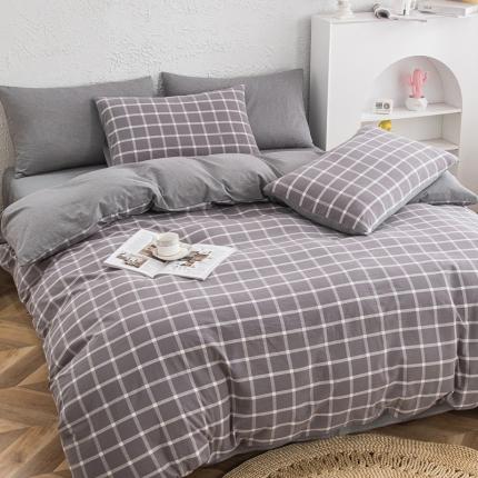 91家纺网 家纺一手货源 找家纺 （总）斯尔顿2025新款色织全棉水洗棉四件套