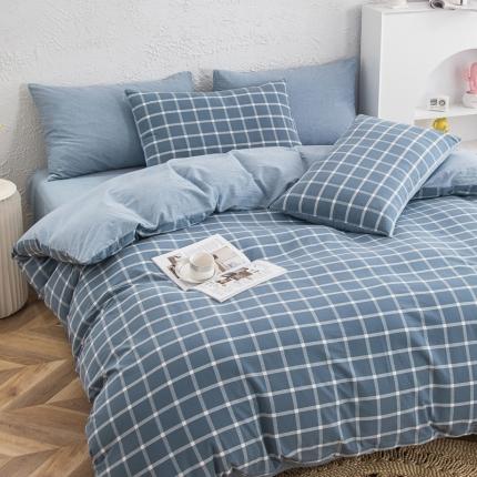 91家纺网 家纺一手货源 找家纺 （总）斯尔顿2025新款色织全棉水洗棉四件套