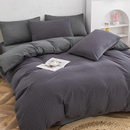 91家纺网 家纺一手货源 找家纺 （总）斯尔顿2025新款色织全棉水洗棉四件套