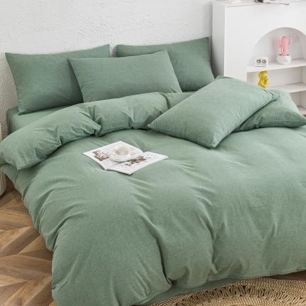 91家纺网 家纺一手货源 找家纺 （总）斯尔顿2025新款色织全棉水洗棉四件套