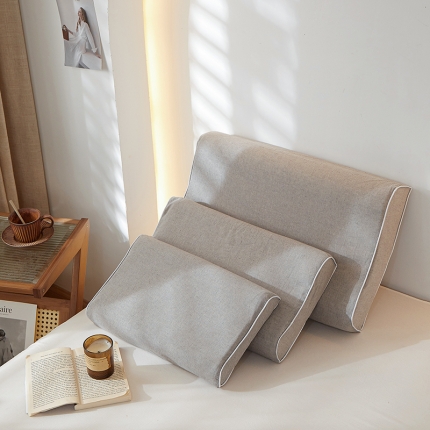 91家纺网 家纺一手货源 找家纺 2023全棉色织水洗棉乳胶枕套单人枕套学生宿舍枕套