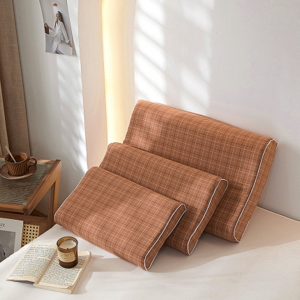 91家纺网 家纺一手货源 找家纺 2023全棉色织水洗棉乳胶枕套单人枕套学生宿舍枕套