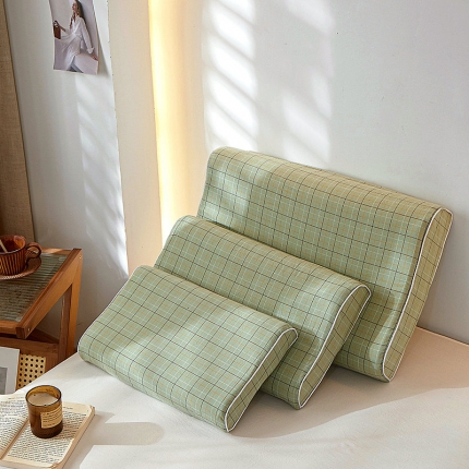 91家纺网 家纺一手货源 找家纺 2023全棉色织水洗棉乳胶枕套单人枕套学生宿舍枕套