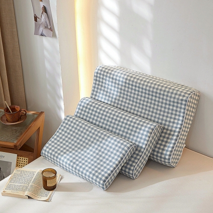 91家纺网 家纺一手货源 找家纺 2023全棉色织水洗棉乳胶枕套单人枕套学生宿舍枕套