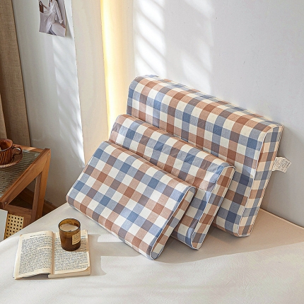 91家纺网 家纺一手货源 找家纺 2023全棉色织水洗棉乳胶枕套单人枕套学生宿舍枕套