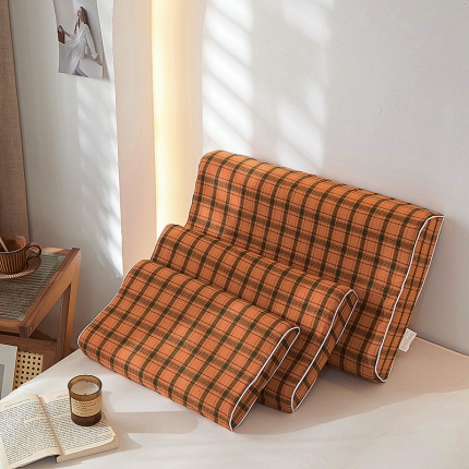 91家纺网 家纺一手货源 找家纺 2023全棉色织水洗棉乳胶枕套单人枕套学生宿舍枕套